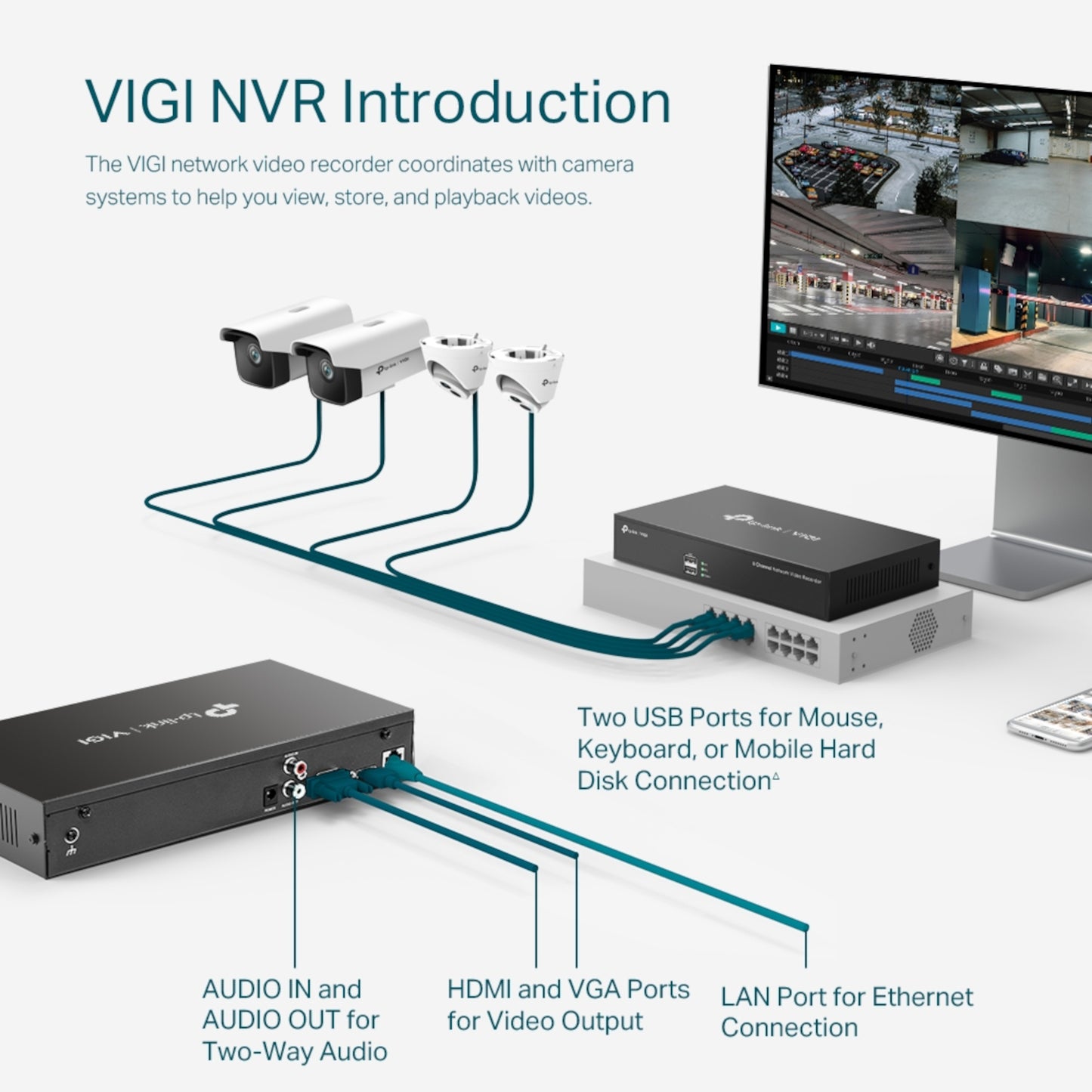Nvr Tp-Link Vigi Nvr1008h 8 Canales