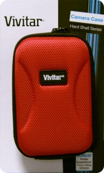 Estuche Vivitar Hard Shell Con Correa Desmontable Rojo