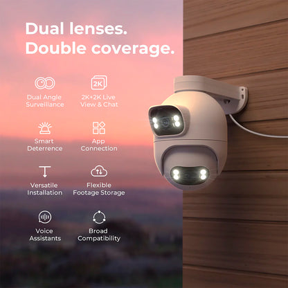 Cámara Cableada Xiaomi Imilab Ec6 Dual Día Noche Ip65 2K+2K