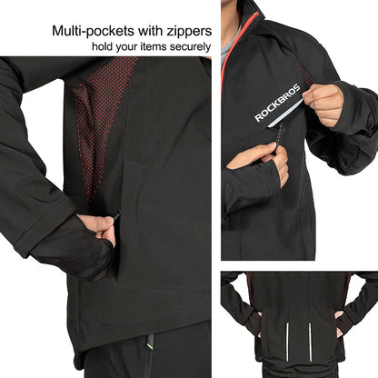Campera Impermeable Rockbros Cintas Reflectivas Xxxxl
