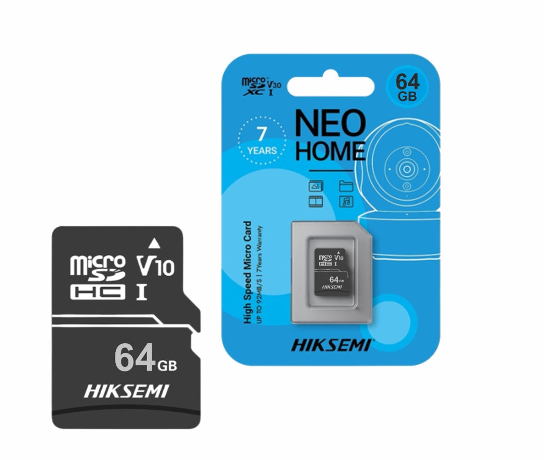 Memoria Micro SD Hiksemi 64GB video vigilancia