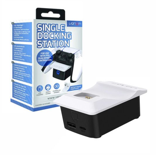 Cargador Venom para Control PS5 blanco