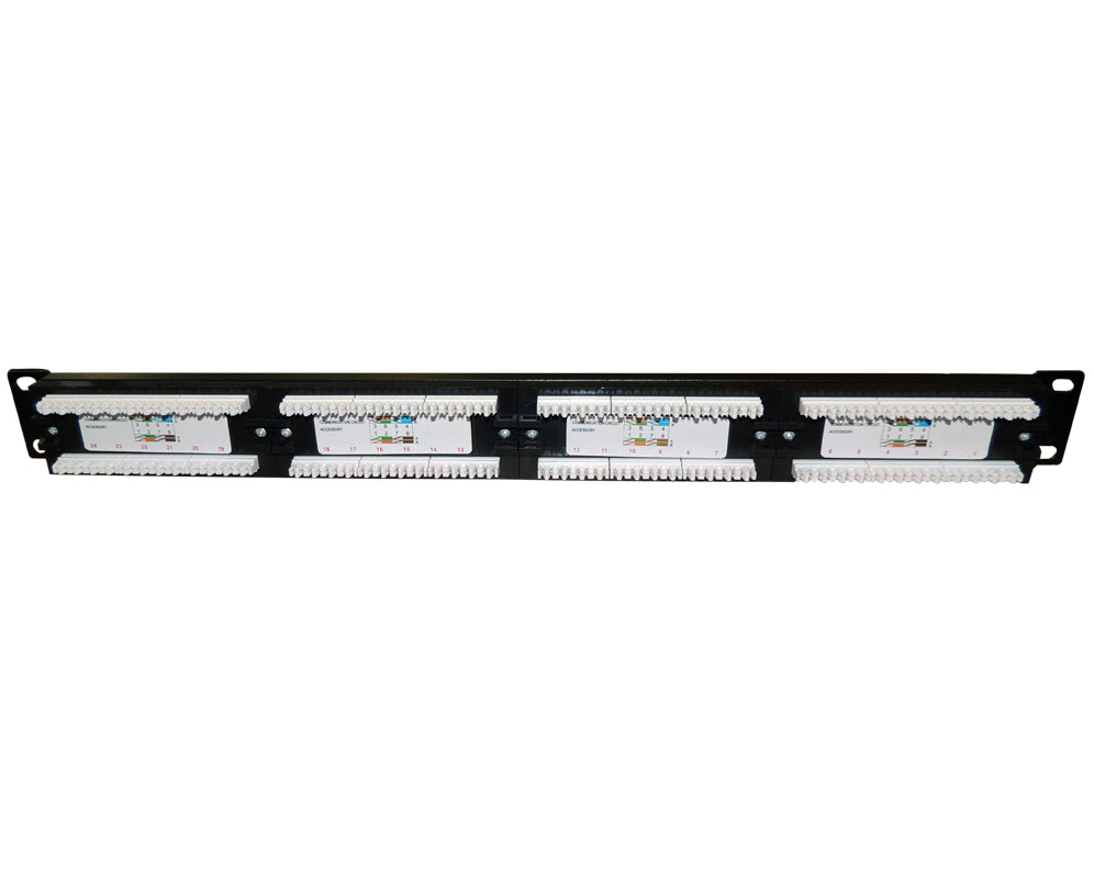 Patchera 24 puertos cat 5e para rack
