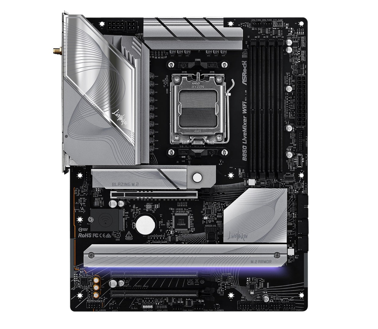 Mother Asrock B850 Livemixer AM5 Wi-Fi 7