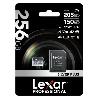 Memoria microSDXC Lexar Pro 256GB Silver Plus