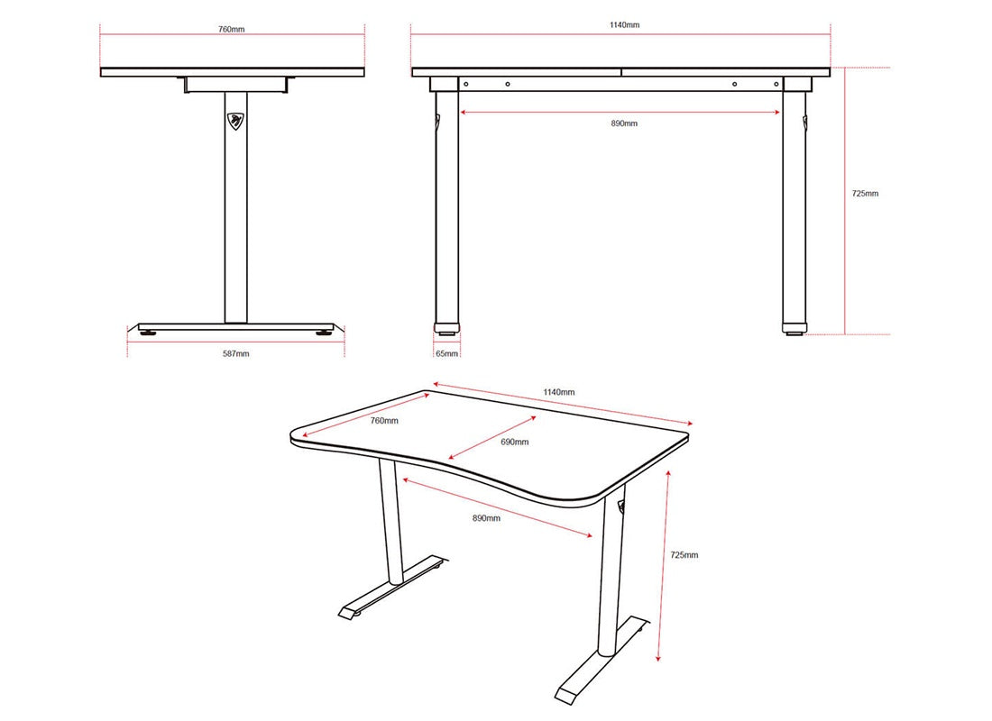 Escritorio Gamer Arozzi Fratello negro