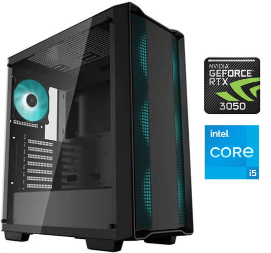 Equipo Gamer Core i5 12400F, 16GB, SSD 500GB, RTX 3050 6GB