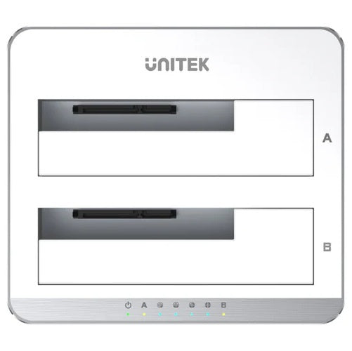 Dock Station Unitek doble bahía para Discos 2.5" y 3.5" SATA 6