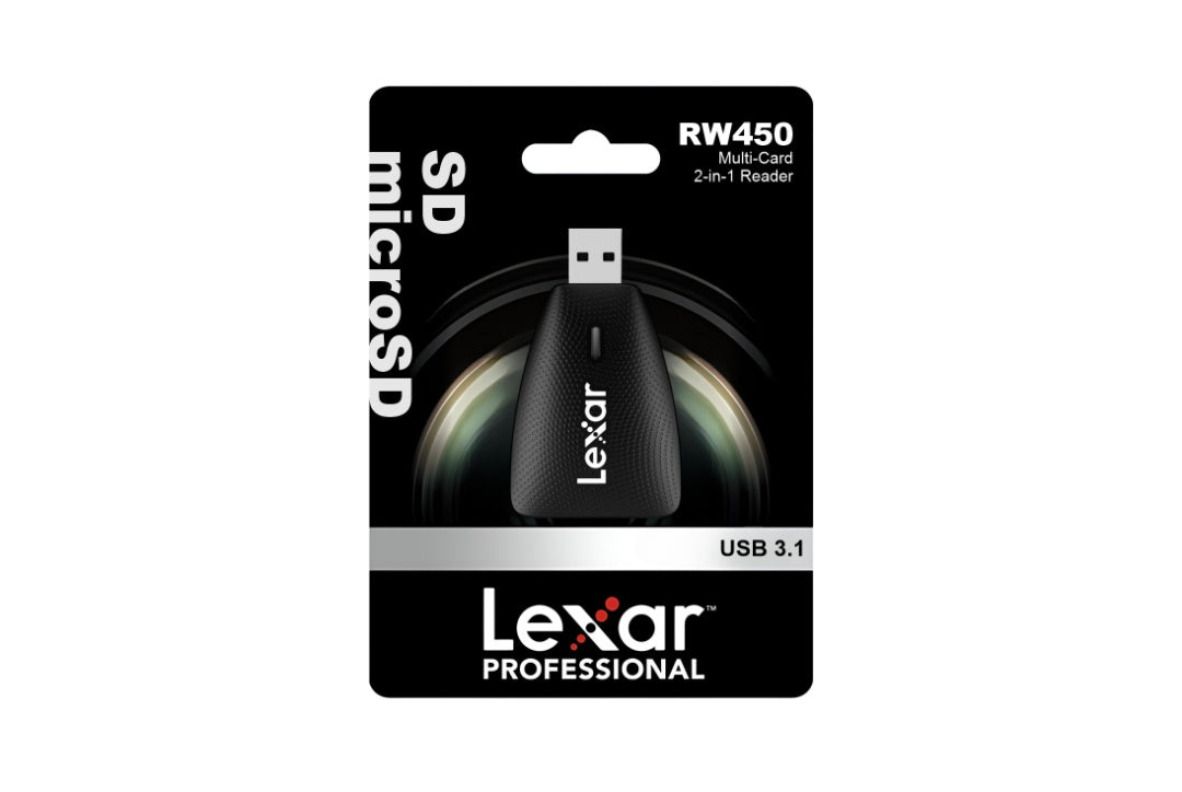 Lector Lexar Multi-Card 2 en 1 SD/microSD RW450