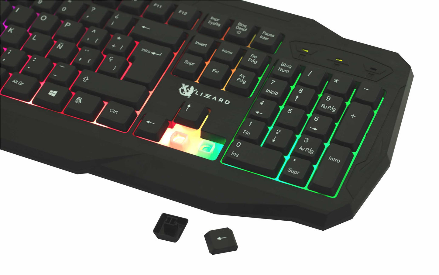 Teclado X-Lizzard gamer RGB en español usb