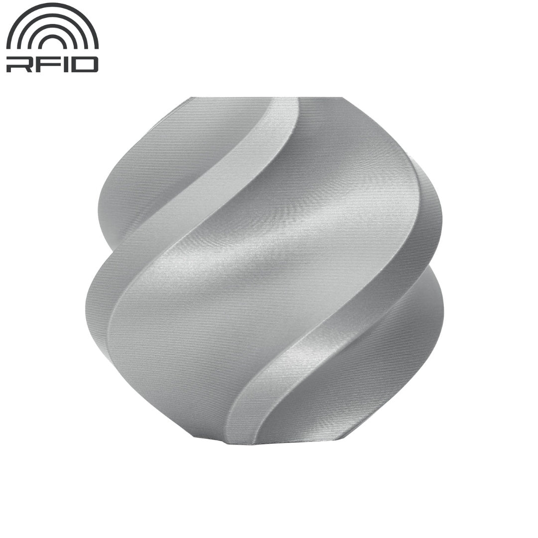 Filamento Bambu Lab PLA Basic plateado