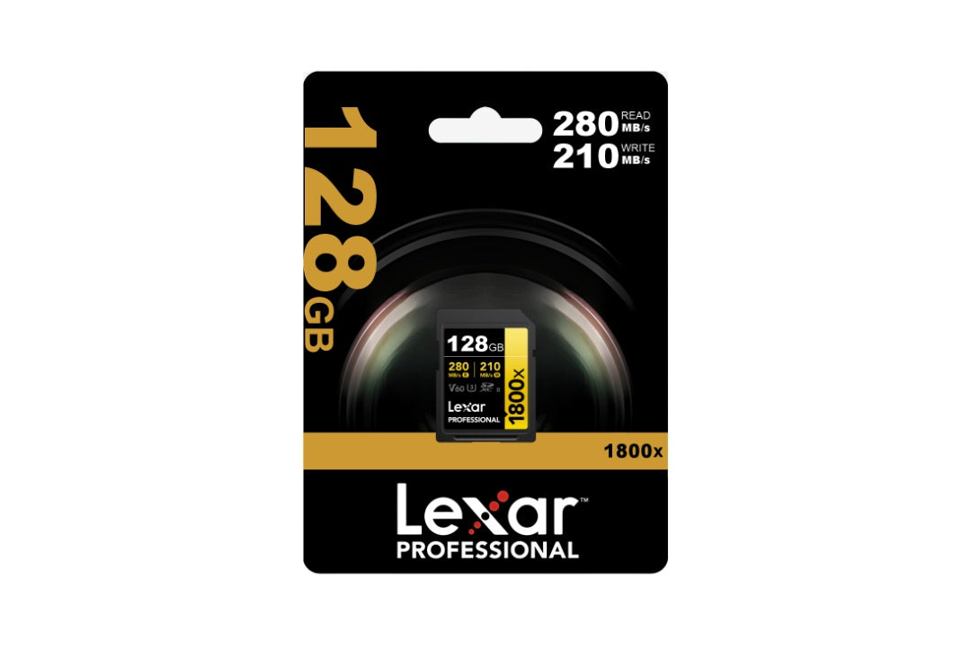 Memoria SDXC Lexar Pro 1800X 128GB UHS-II Gold Series