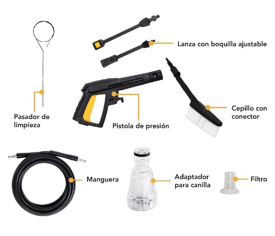 Hidrolavadora Kingsman Portátil 1400W 103 Bar