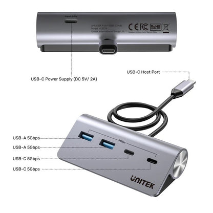 HUB USB-C Unitek 4 en 1