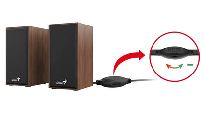 Parlante Genius SP-HF180 6W USB madera