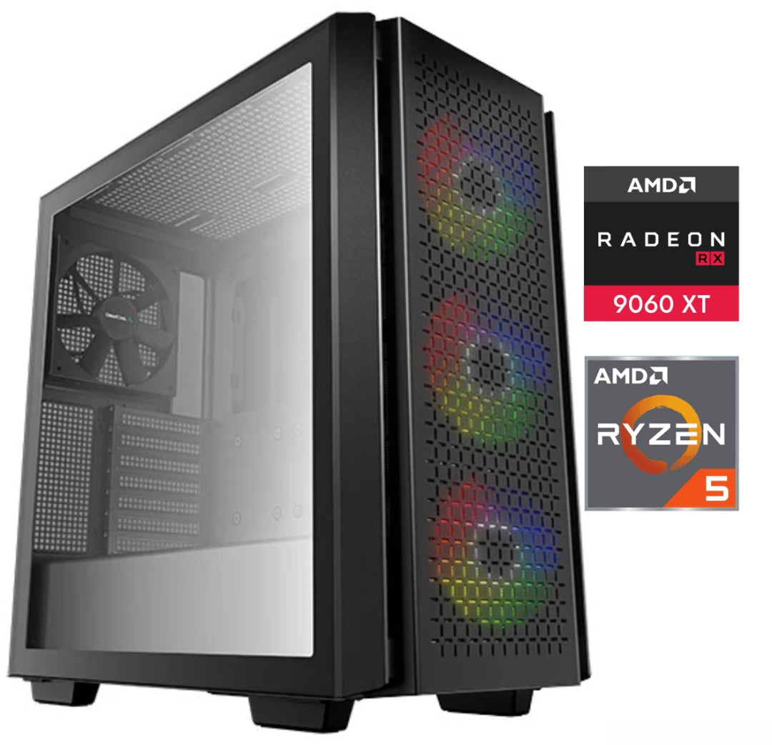 Equipo Gamer Ryzen 5 7600X, 32GB, 1TB NVMe, RX9060XT 8GB