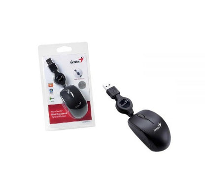 Mini Mouse Genius Retractil USB negro