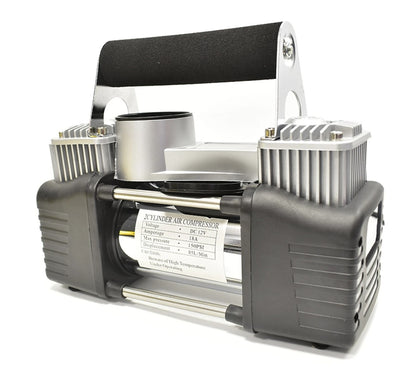 Compresor de aire 12v 2 cilindros 150 PSI