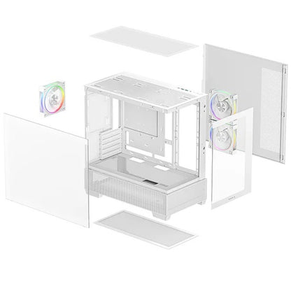 Gabinete Deepcool CG380 3F blanco