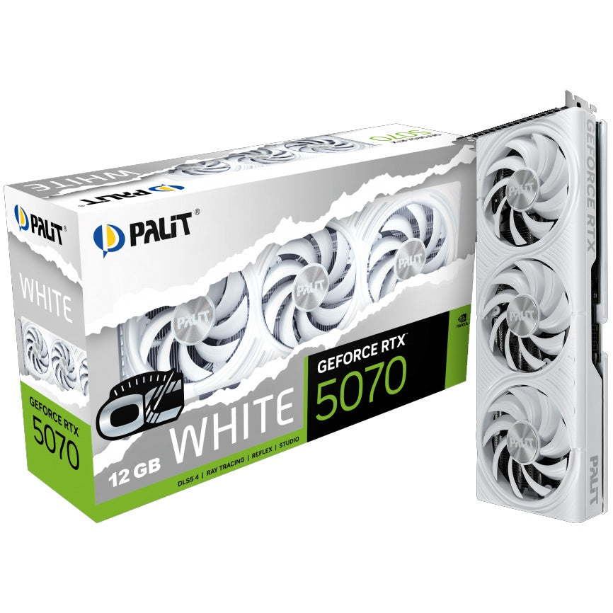 Tarjeta Video Palit RTX 5070 OC 12GB blanca
