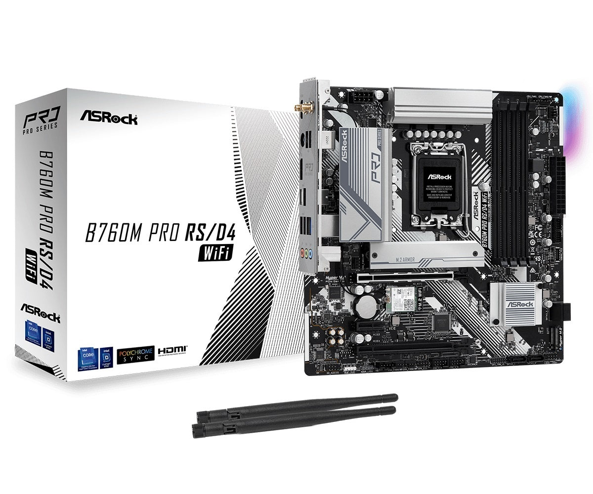 Mother Asrock B760M Pro RS LGA 1700 Wifi 6E