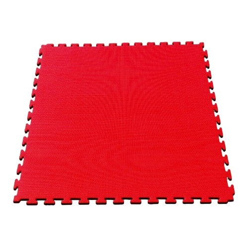 Piso Tatami Randers negro/rojo 1m x 1m x 2cm (1 unidad)
