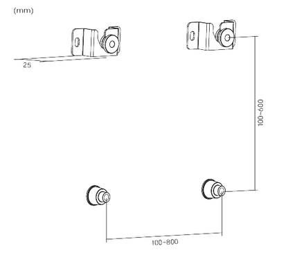Soporte fijo para TV hasta 70"