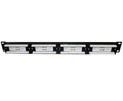 Patchera 24 puertos cat 6e para rack