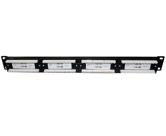 Patchera 24 puertos cat 6e para rack