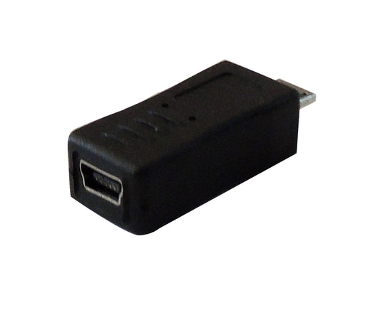 Adaptador mini USB hembra a micro USB macho