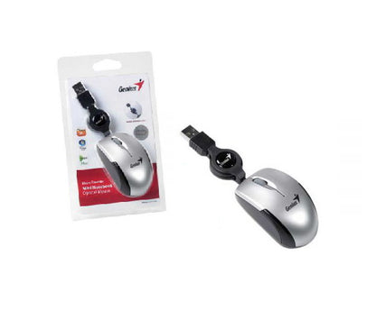 Mini Mouse Genius Retractil USB plateado
