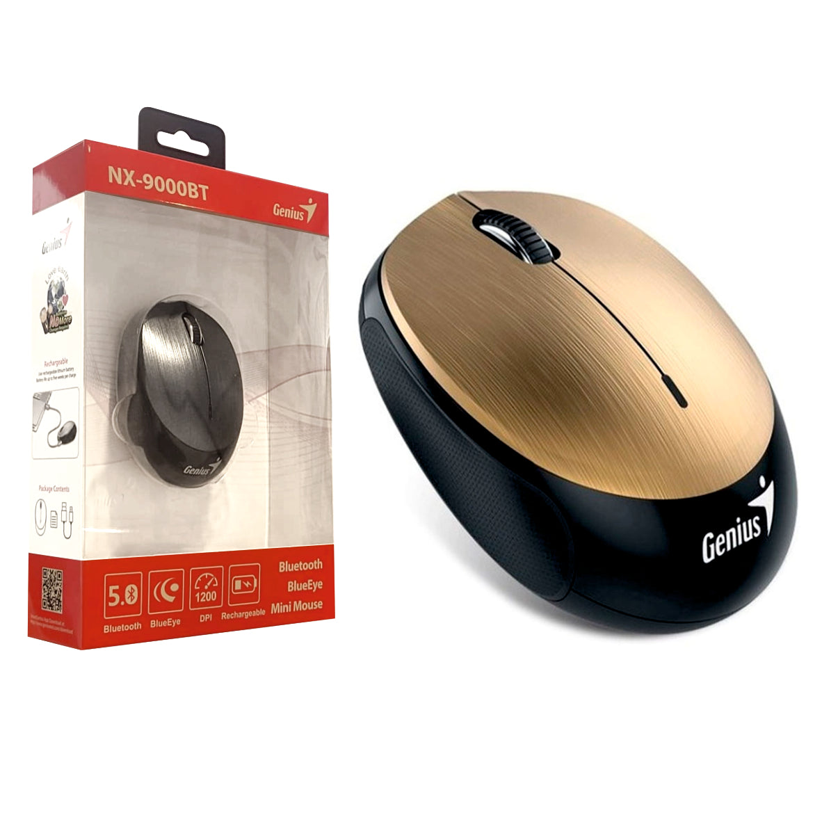 Mouse Genius NX-9000 bluetooth dorado