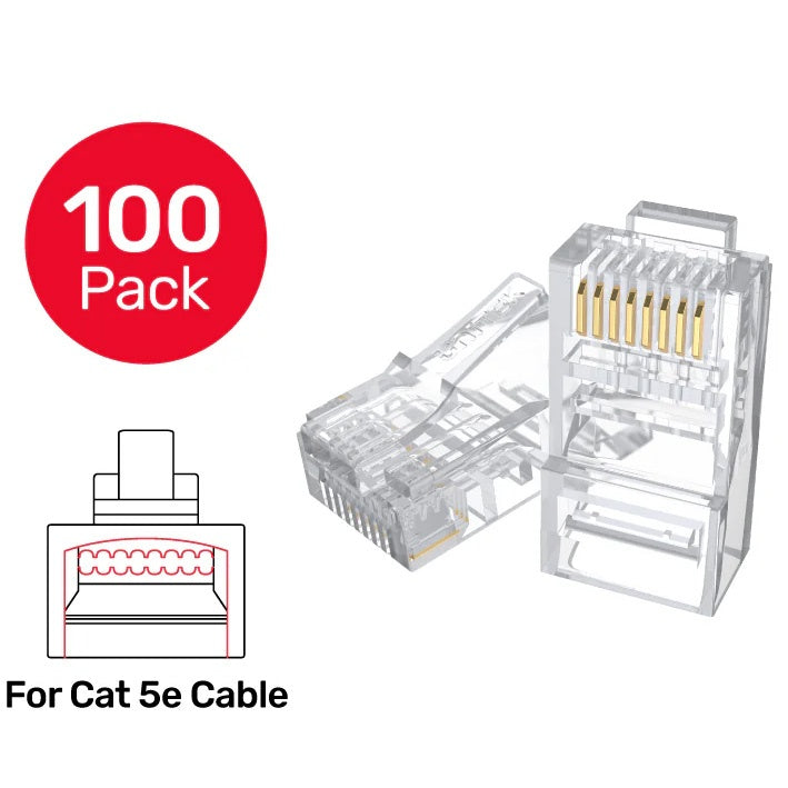 Conector RJ45 Unitek Cat 5e modular