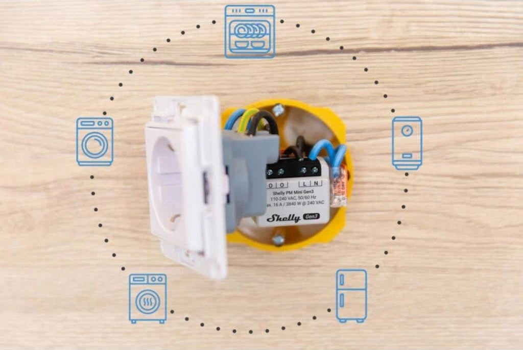Rele Shelly Mini PM GEN3 Wi-fi