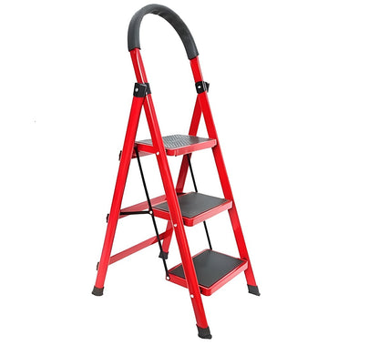 Escalera 3 escalones roja