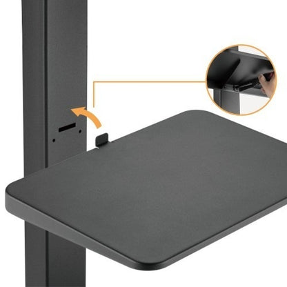 Soporte movil para TV hasta 65" con estante