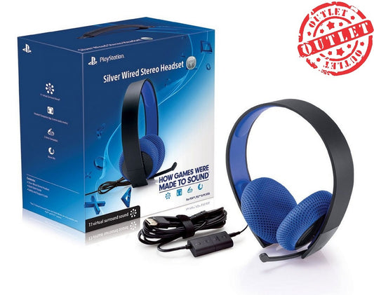 Audifonos Sony silver PS4 USB (con detalles)