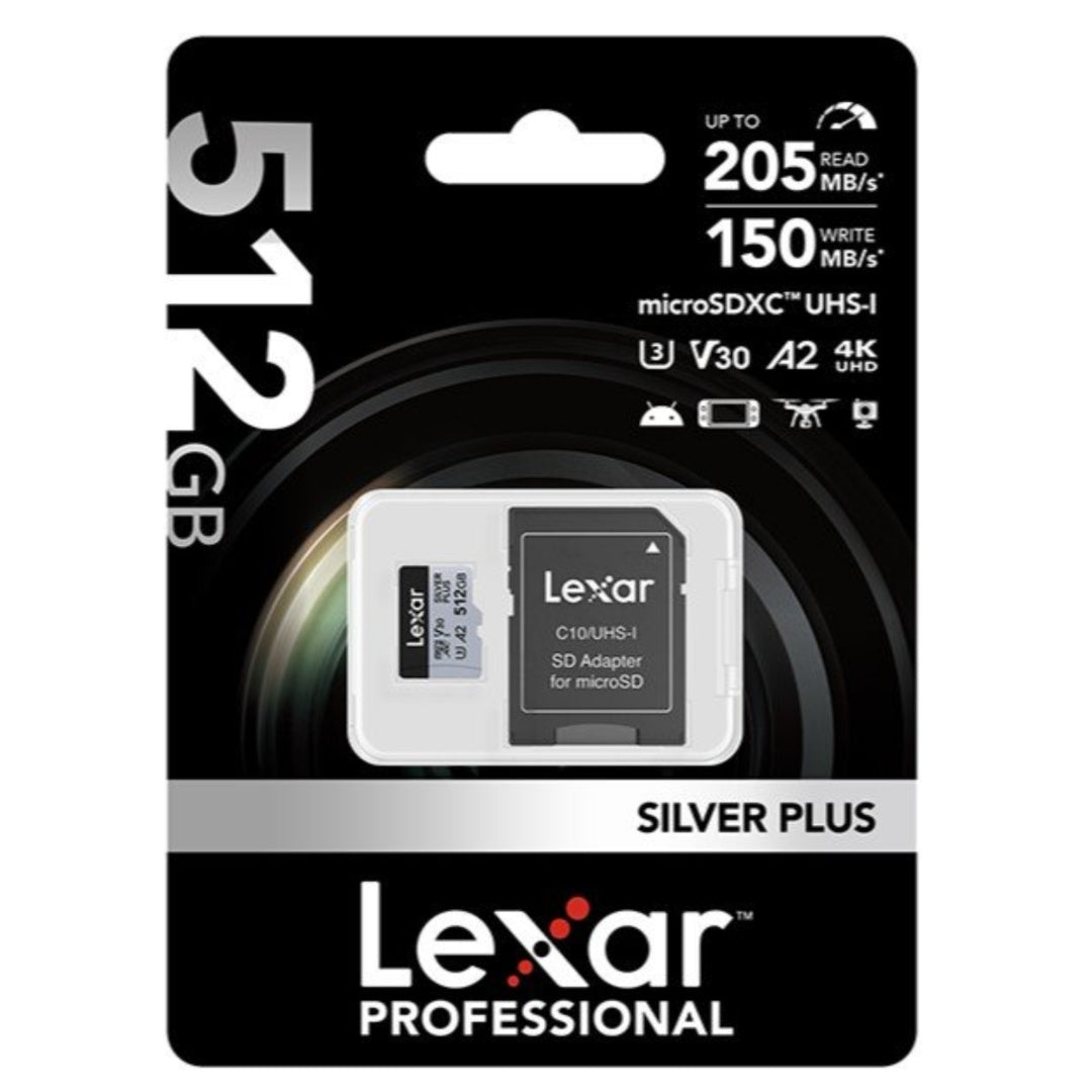 Memoria microSDXC Lexar Pro 512GB Silver Plus