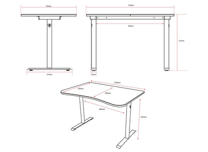 Escritorio Gamer Arozzi Fratello rojo