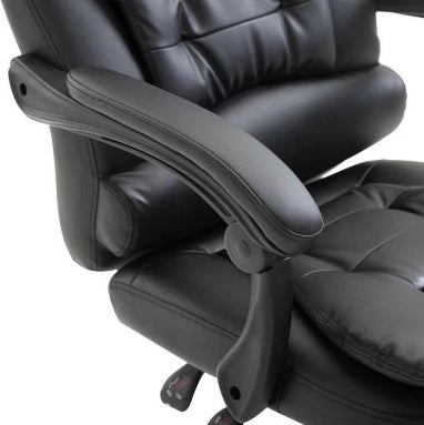 Silla ejecutiva Miles con apoya pies y 2 puntos de masaje negro