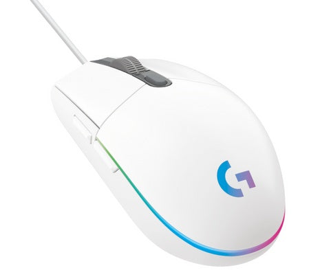 Mouse Logitech G203 Lightsync RGB blanco