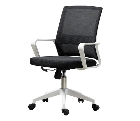Silla de oficina Ryan negro y blanco